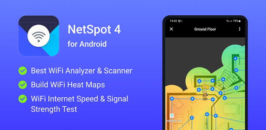 NetSpot WiFi Heat Map Analyzer