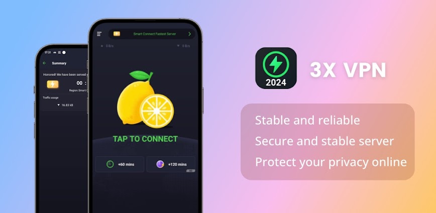 3X VPN – Smooth Browsing